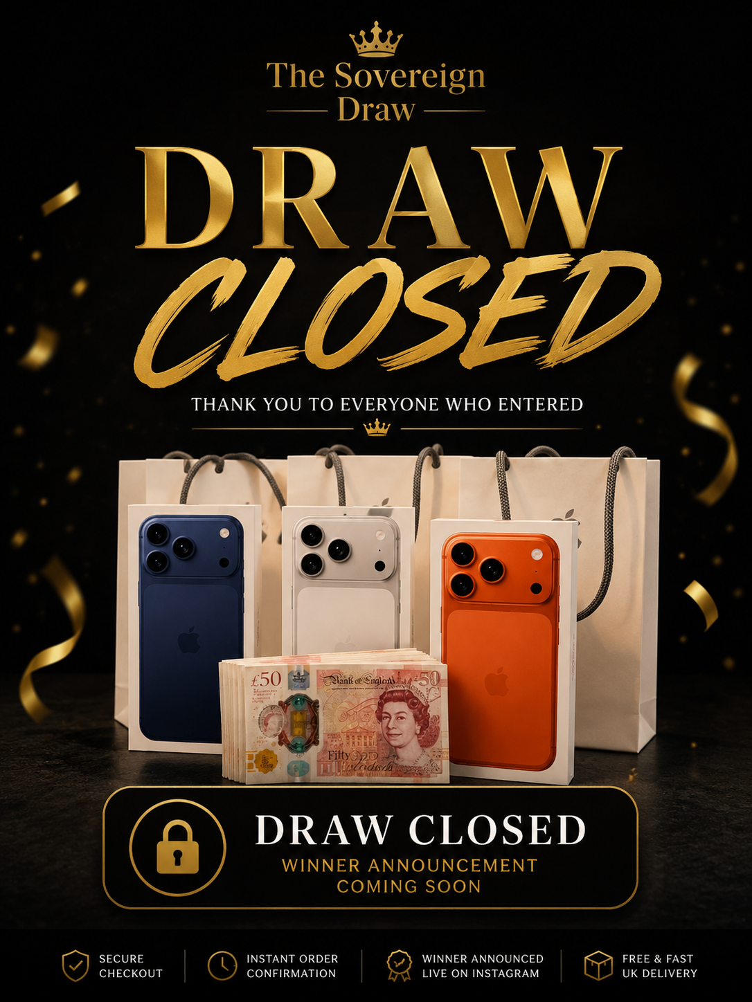 DRAW CLOSED! WIN AN IPHONE 17 PRO OR £800 CASH